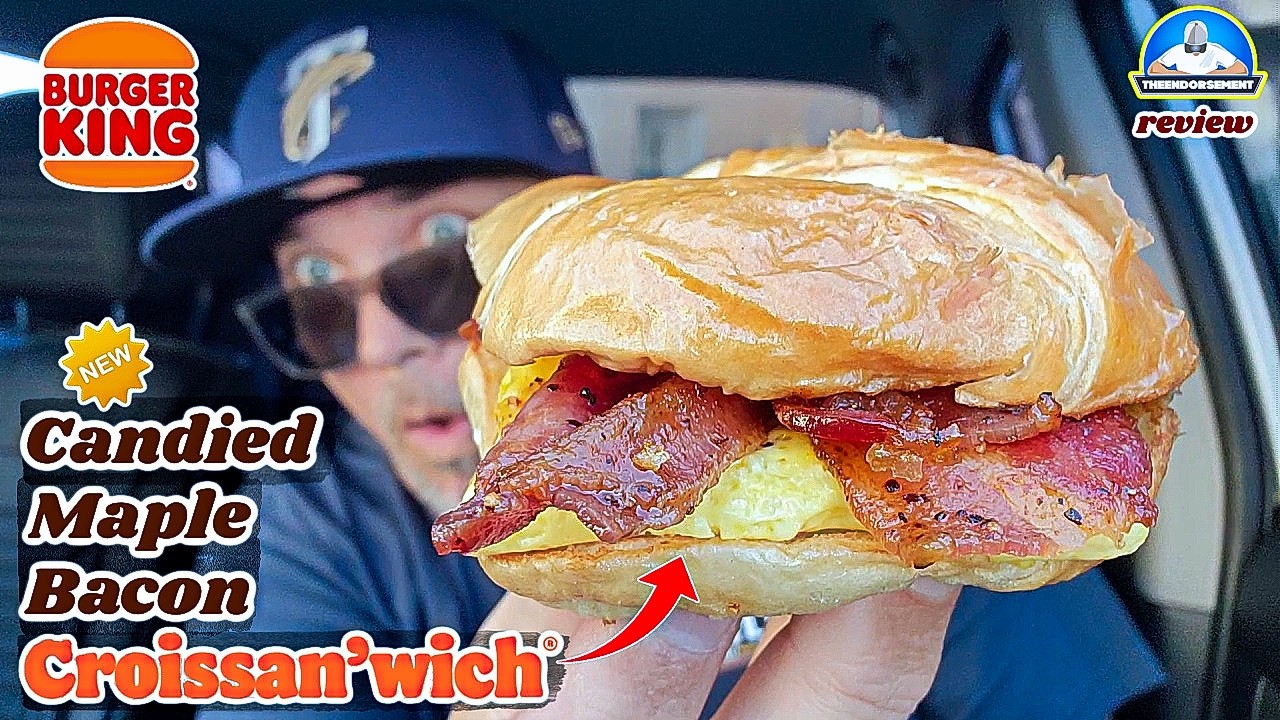 Обзор сэндвича «Круассан» с кленовым сиропом и беконом от Burger King®!🍁🥓 | Лучший сэндвич на зав...