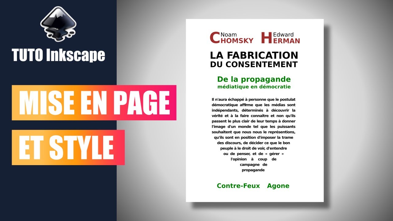 Tuto Inkscape : mise en page avec style