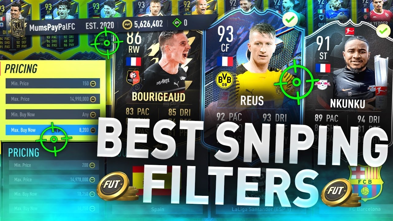 Wow! 🤩 Best Sniping Filters.. #191 *MAKE 200K QUICKLY* (FIFA 22 BEST SNIPING FILTERS TO MAKE COINS)