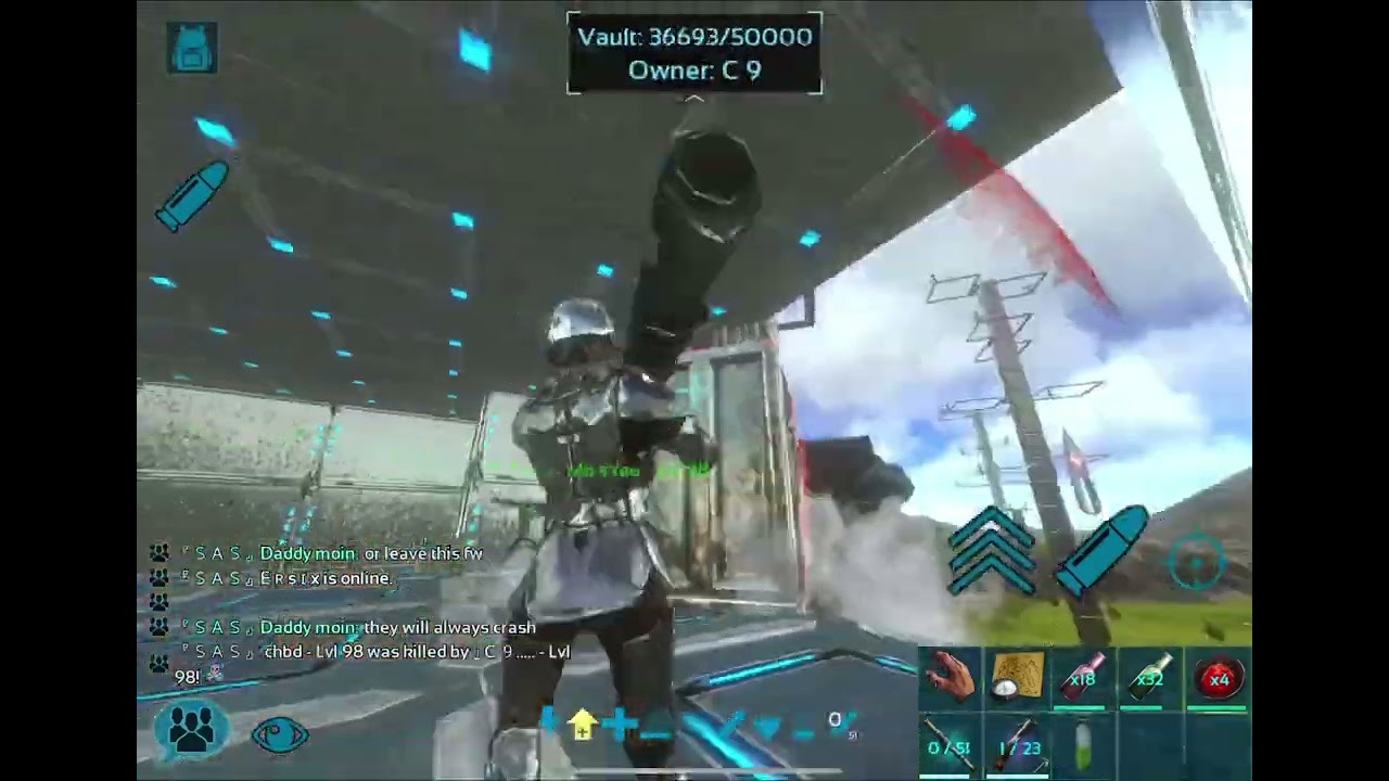 [ Ark Mobile ]Disappointment Fob War[ Pt.3 ]Pvp/Raid SAS Vs C9