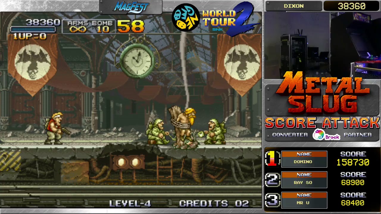 Metal Slug Score Attack - NGWT2 Washington DC Stop @MAGFEST Neo Geo World Tour Season 2