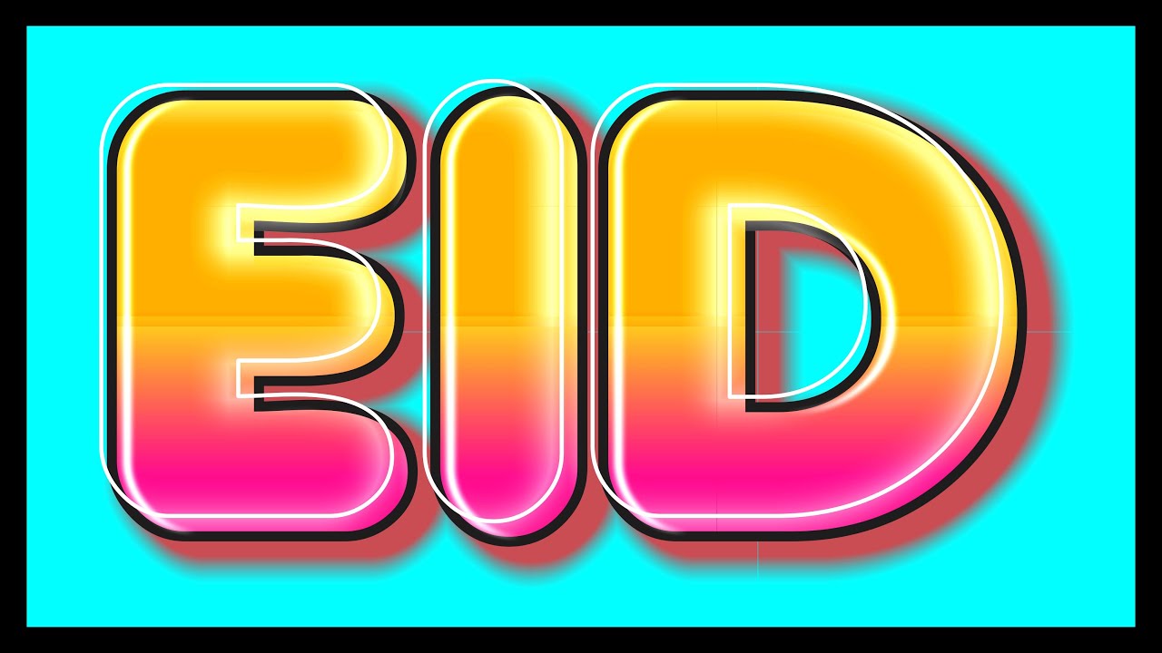 How To Create Stunning 3d Typography In Coreldraw X6 / Eid Mubarak / CorelwaliSarkar