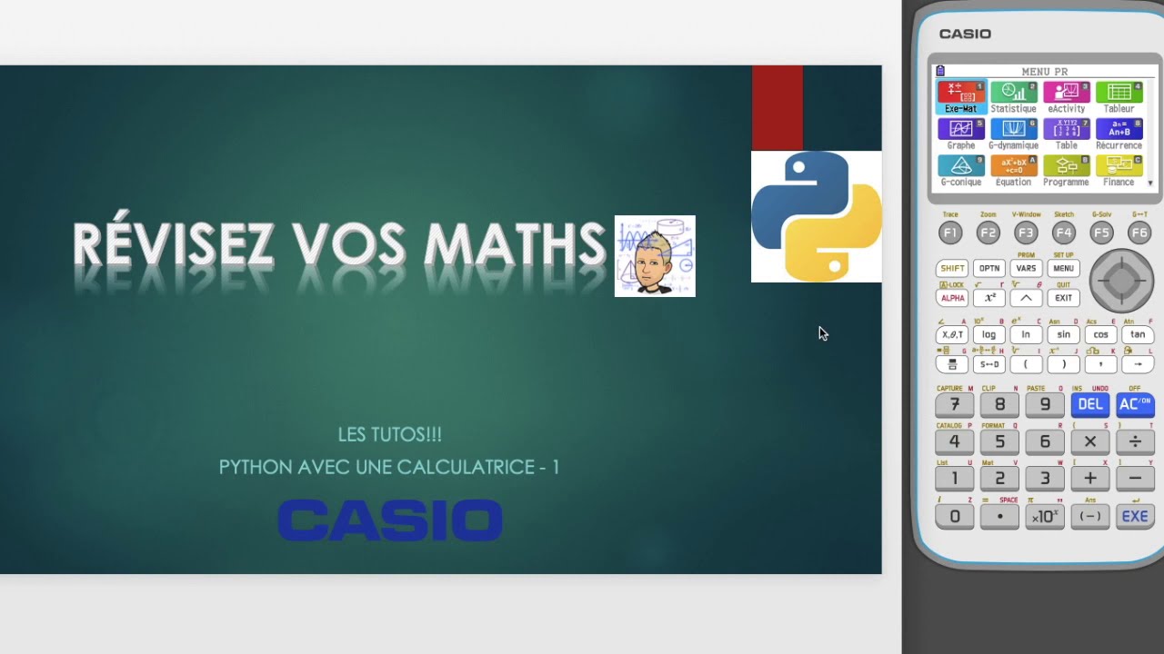 Tuto python avec la Casio Graph 90+ - partie 1