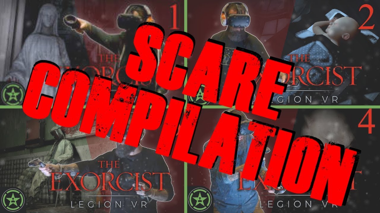 Geoff Ramsey -  The Exorcist: Legion VR Scare Compilation || Achievement Hunter