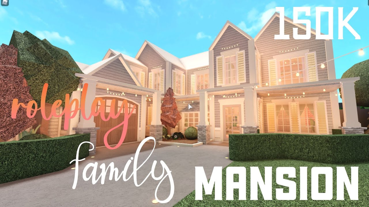 BLOXBURG| Roleplay Blush Mansion | House Build
