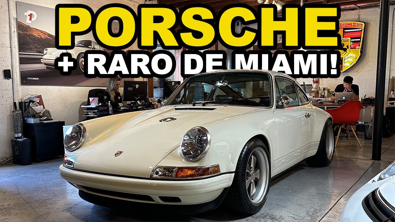 O PORSCHE mais RARO e CARO que encontrei em MIAMI! Singer na Parkhaus1!