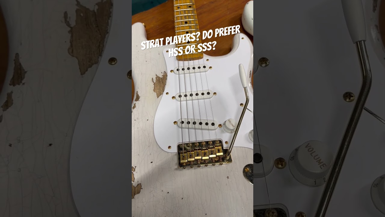 Strat players! Do you prefer an HSS or SSS pickup configuration? 🎸