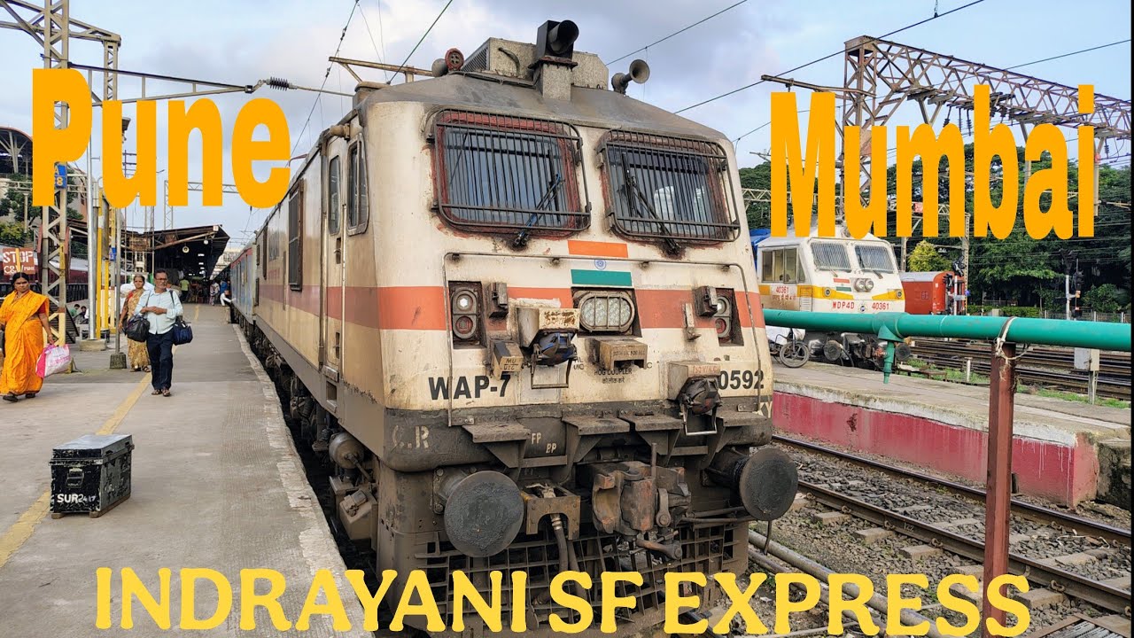* पुणे से मुंबई तक का सफर। 22106 INDRAYANI SF EXPRESS 🔥||.