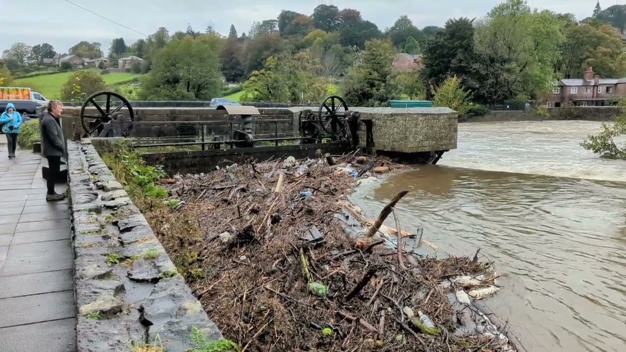 Floods in Belper after storm Babet - 21 October 2023