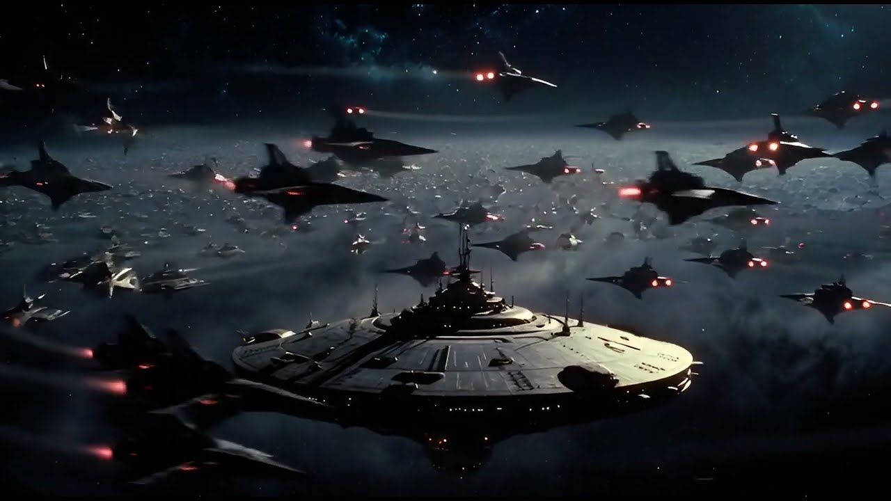 Massive Alien Mothership Drifting in Space | Unpredictable Fleet Movement | Cinematic Sci-Fi