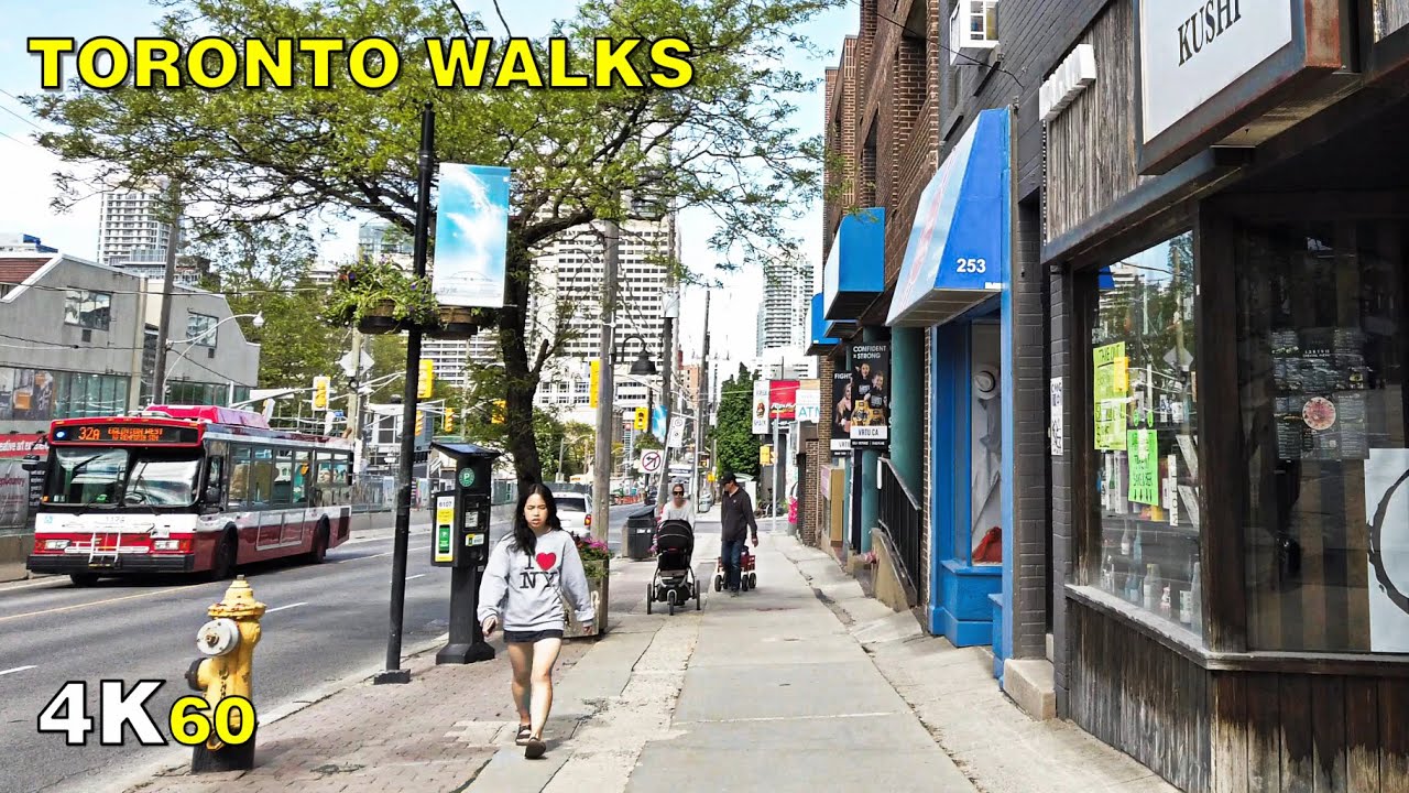 Toronto Walk along Eglinton Avenue West on Sunday, May 31, 2020 [4K]