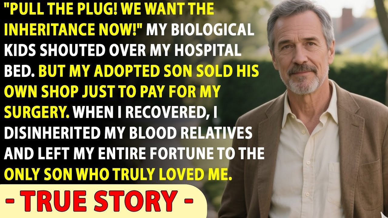 My Biological Kids Split My Inheritance While I Suffered… Only My Adopted Son Saved Me    True St