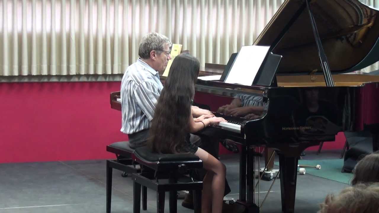 Michelle Abramov and Mark Shaviner are playing March from Circus by Povolotsky