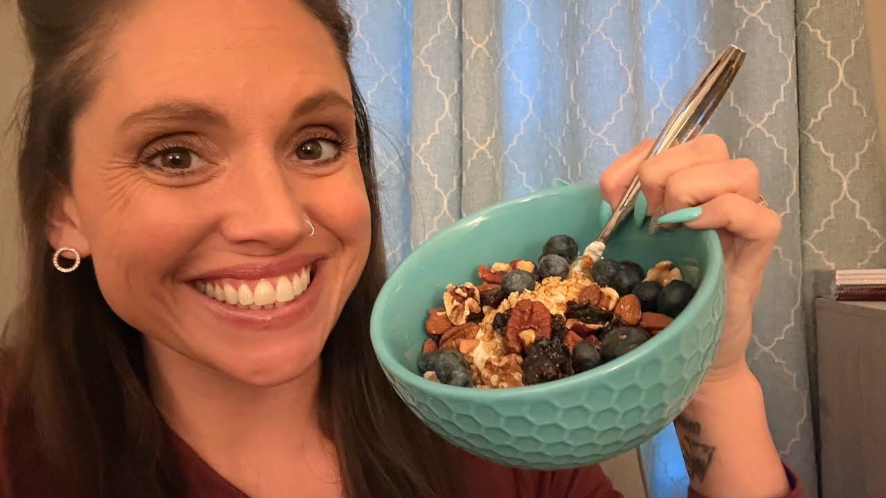 ASMR Eating Yogurt & Granola 🥣 | Soft Spoken Rambling