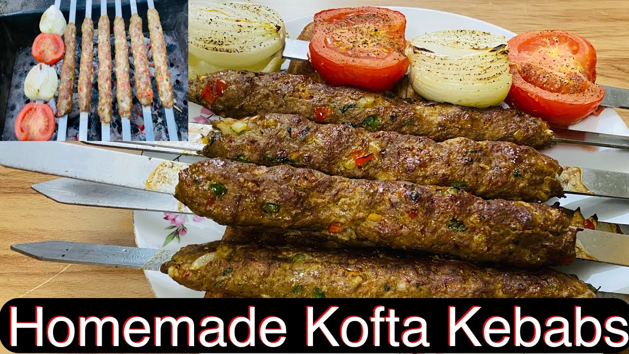 How to Make Skewer Kofta Kabab: Ground Veal Afghan Style Kebab Recipe, Easy Homemade BBQ Kofta Kabob