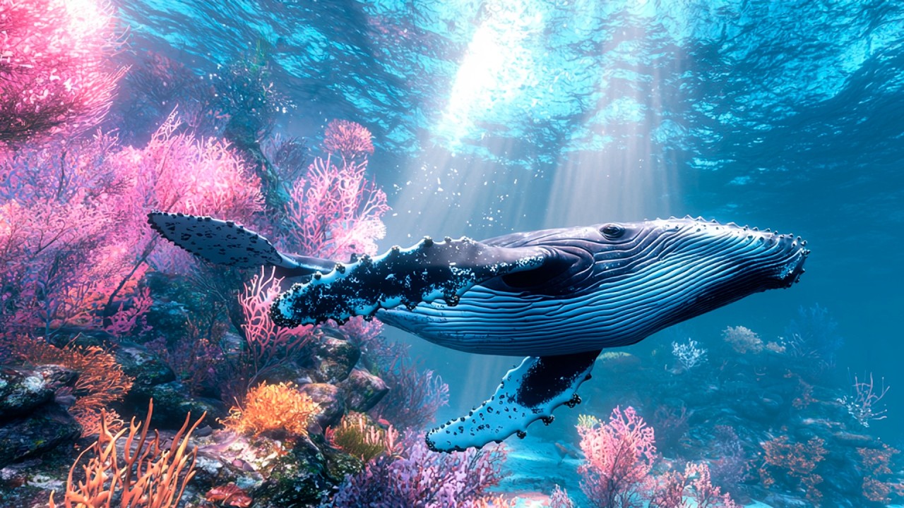 🐋 Meditative Ocean Sounds | Whale Songs & Calming Underwater Ambience 🌌