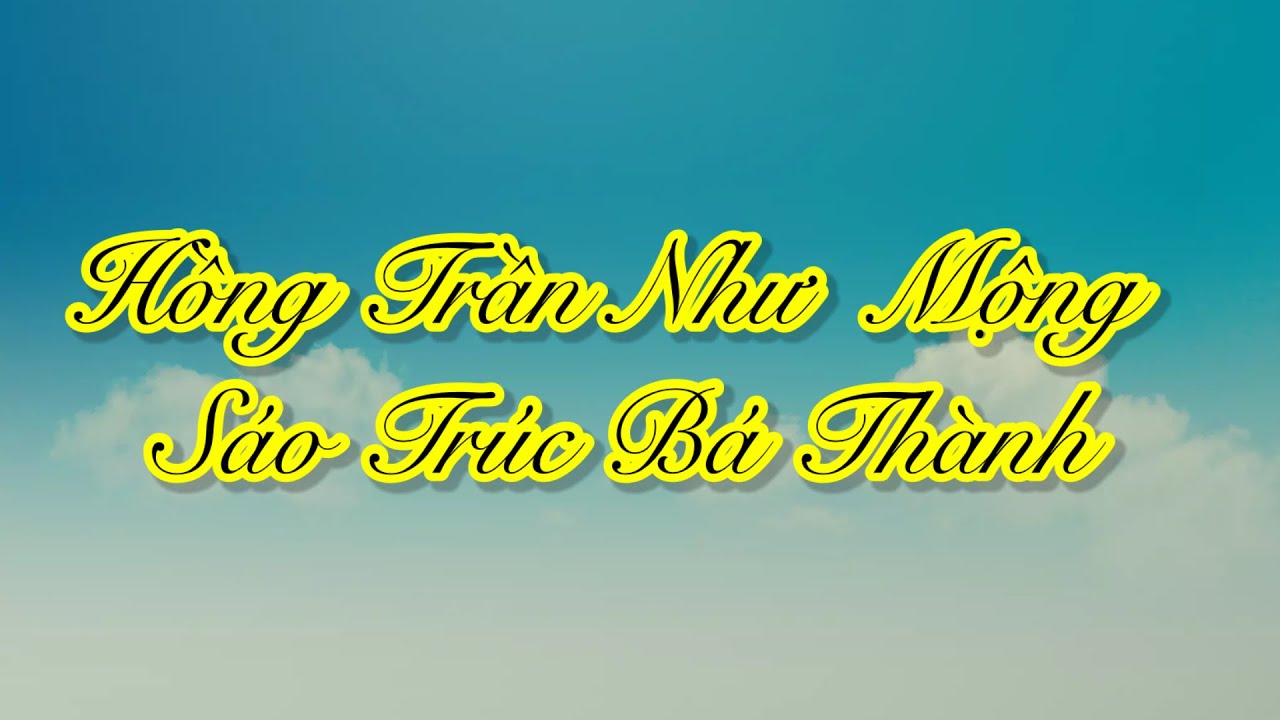 HỒNG TRẦN NHƯ MỘNG | NHẬT PHONG LÃNG | cover sáo trúc Bá Thành cực hay