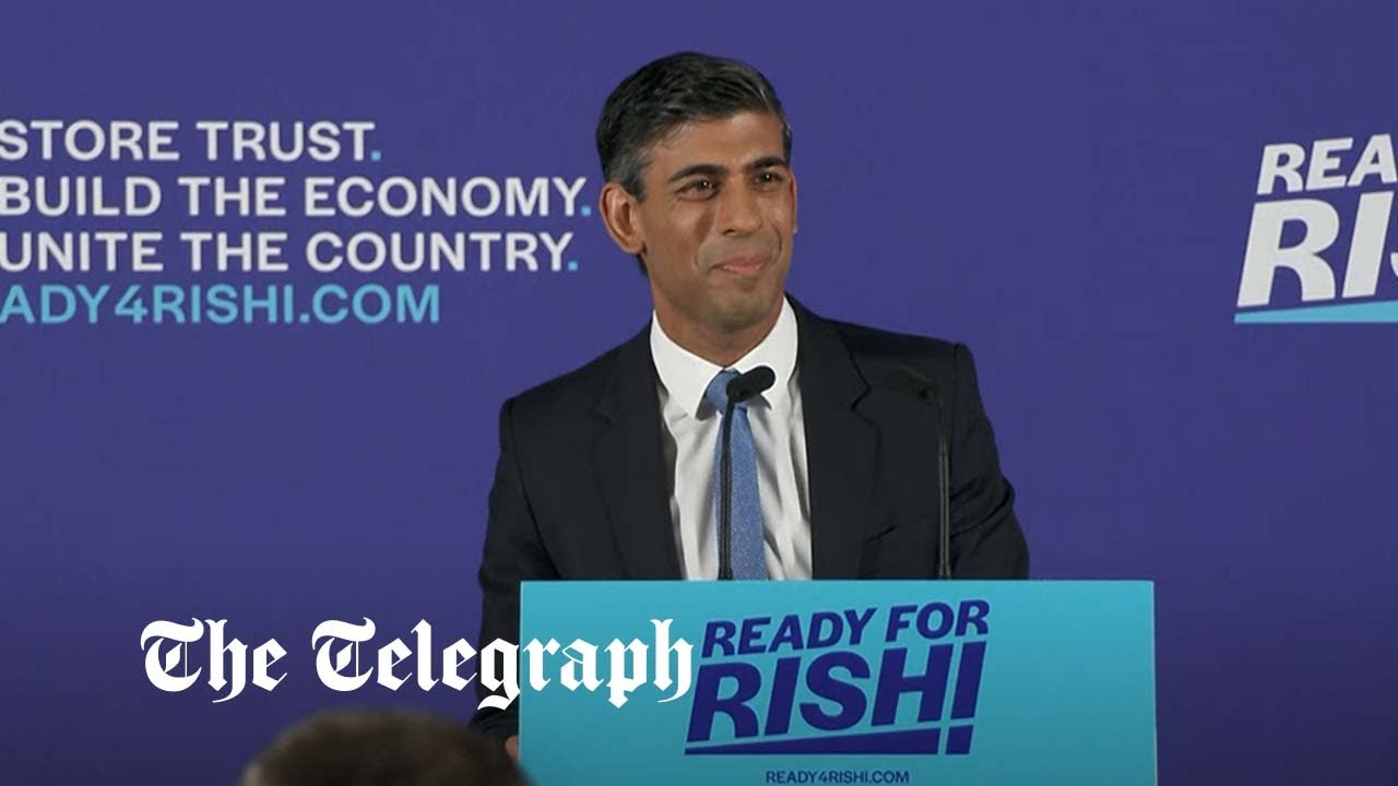 In full: Rishi Sunak to launch Prime Minister bid with leadership campaign speech