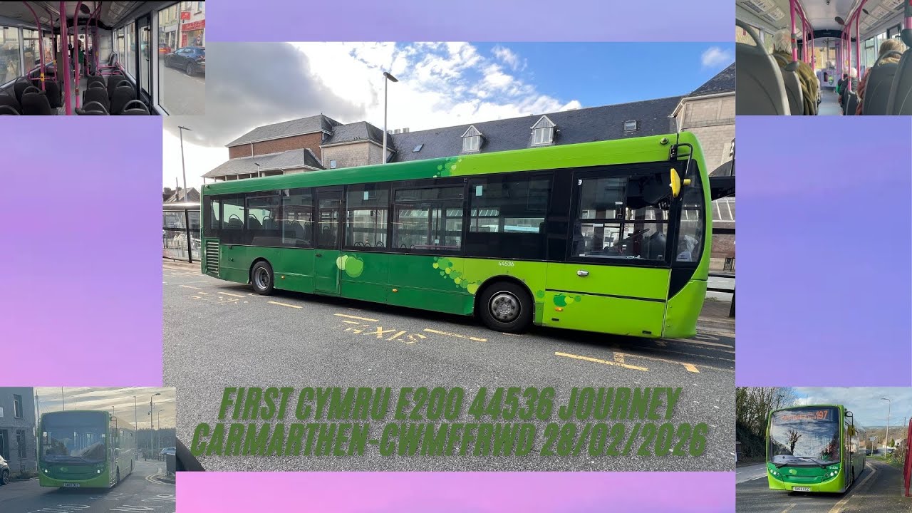 First Cymru E200 44536 Journey Carmarthen-Cwmffrwd 28/02/2026 