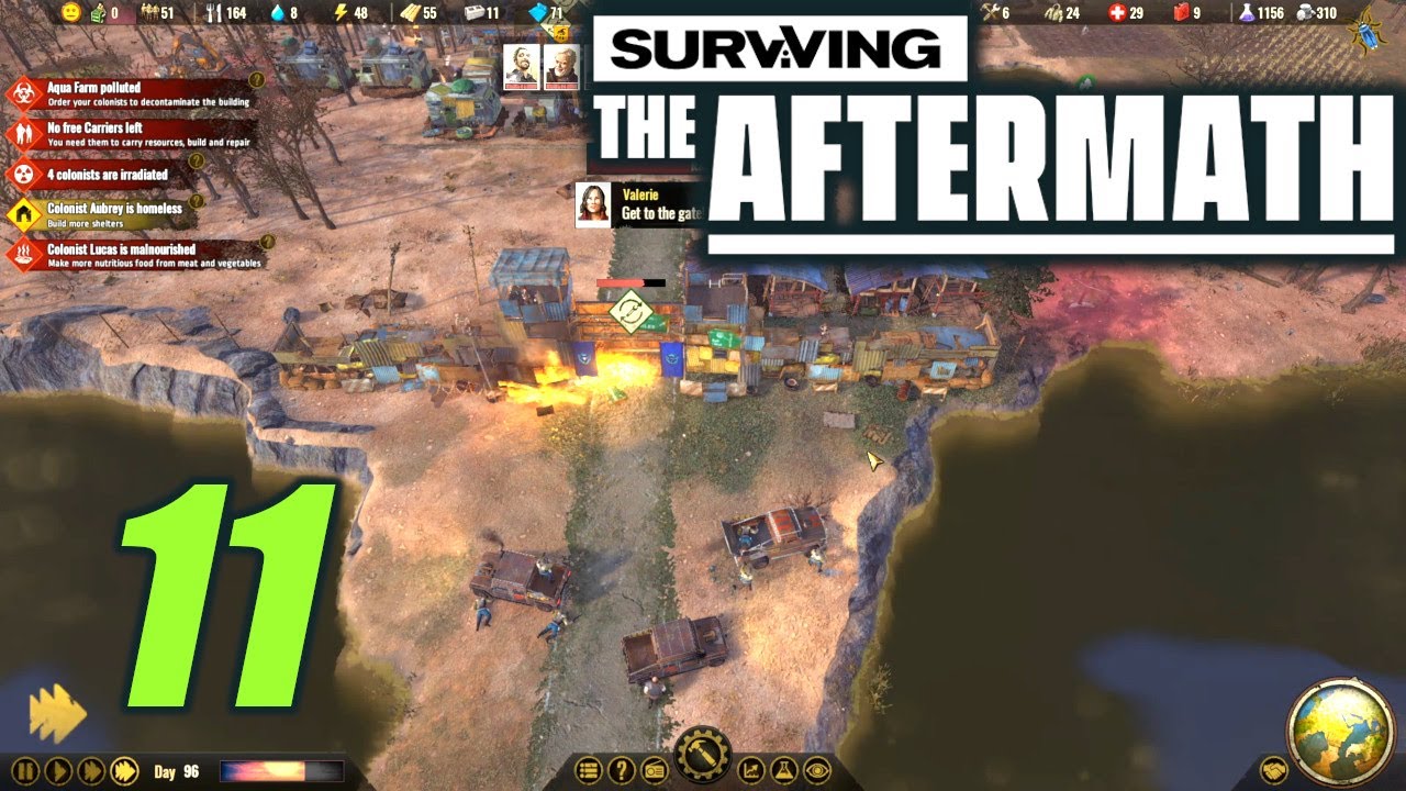 Gate is Now a Fortress - Let's Play Surviving the Aftermath 100% Difficulty Update 11 Part 11