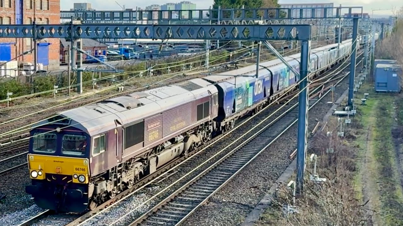 66746 on 6E10 10:30 Liverpool Biomass Tml Gbf - Drax Aes (Gbrf) at Stockport 24/01/2026