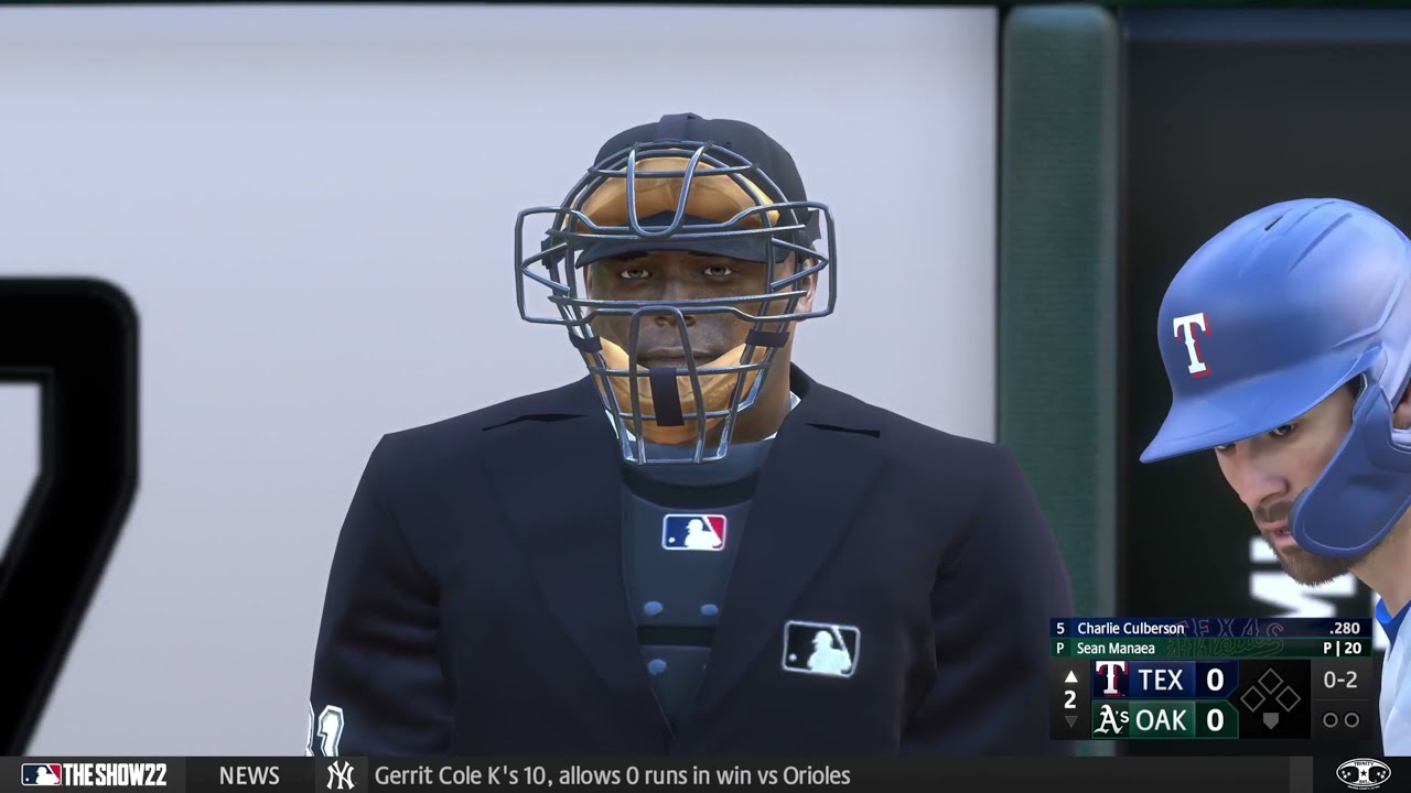 MLB The Show 22 Gameplay: Texas Rangers vs Oakland Athletics - (PS5) [4K60FPS]