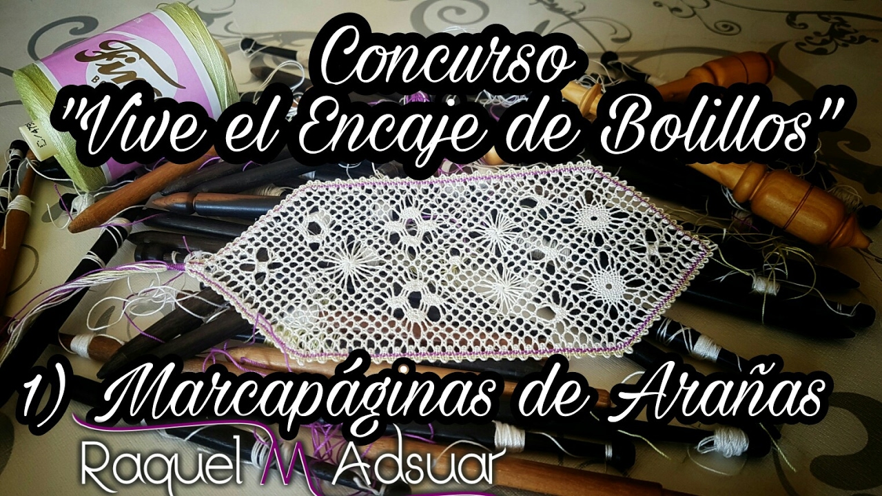 Marcapaginas de Arañas - araña cuadrada - estrella ulrike - Raquel M. Adsuar Bolillotuber