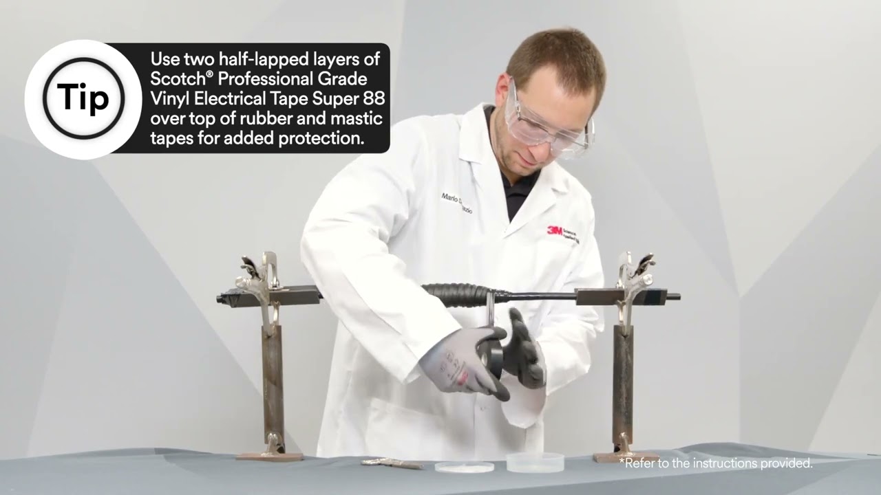 Scotch® Professional Grade Vinyl Electrical Tape Super 88 – How to apply