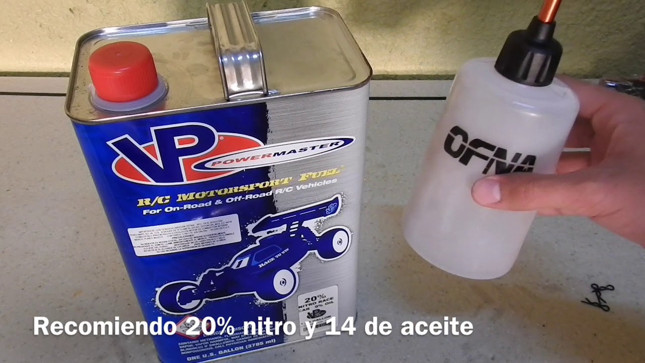 Cómo encender un carro de nitro RC (Asentar Y Carburar)