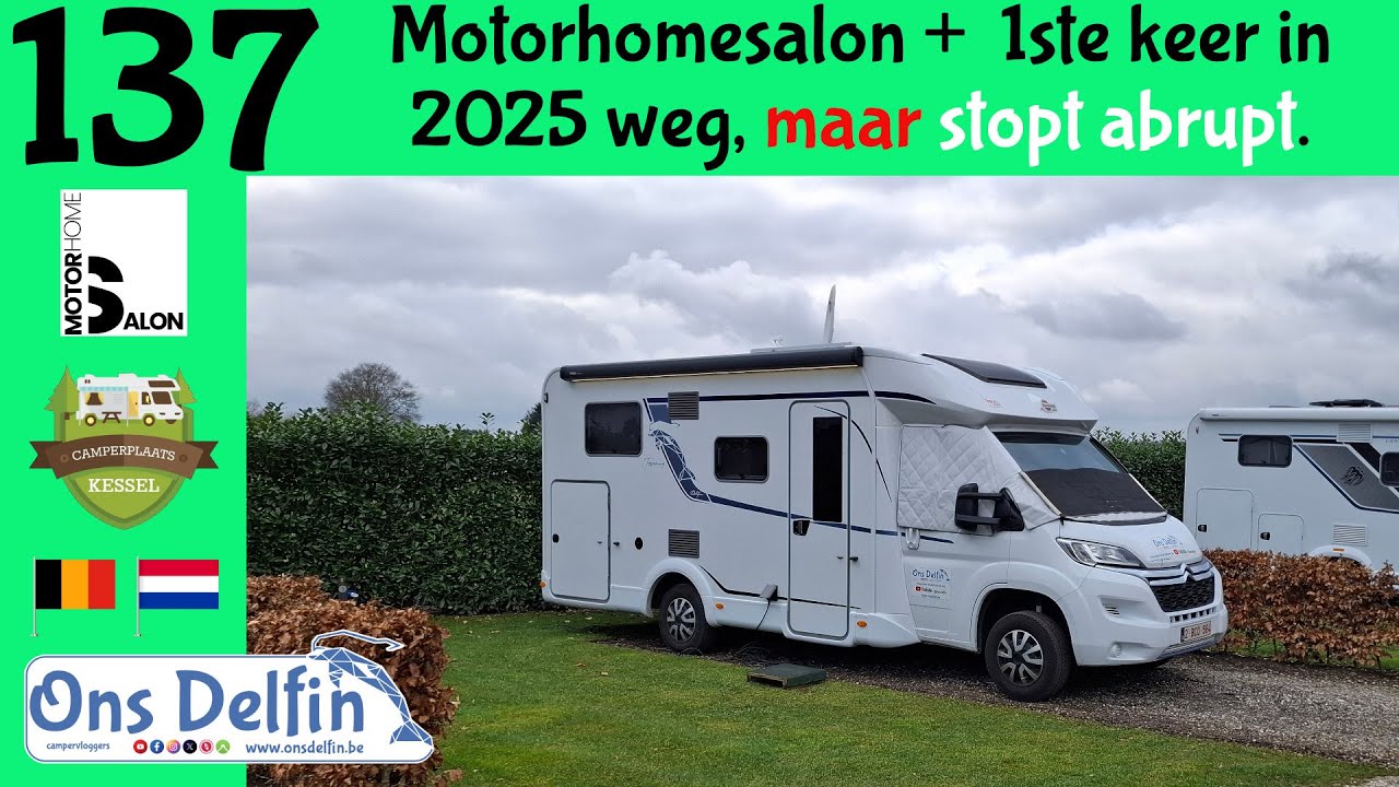 137 Motorhomesalon + Eerste keer in 2025 weg maar stopt abrupt.