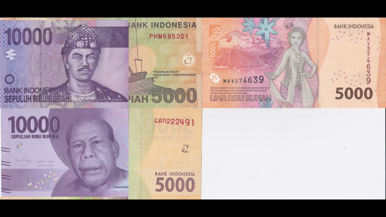 2003/2004 & 2016 & 2022 Edition Indonesian Rupiah Banknotes FULL-SET