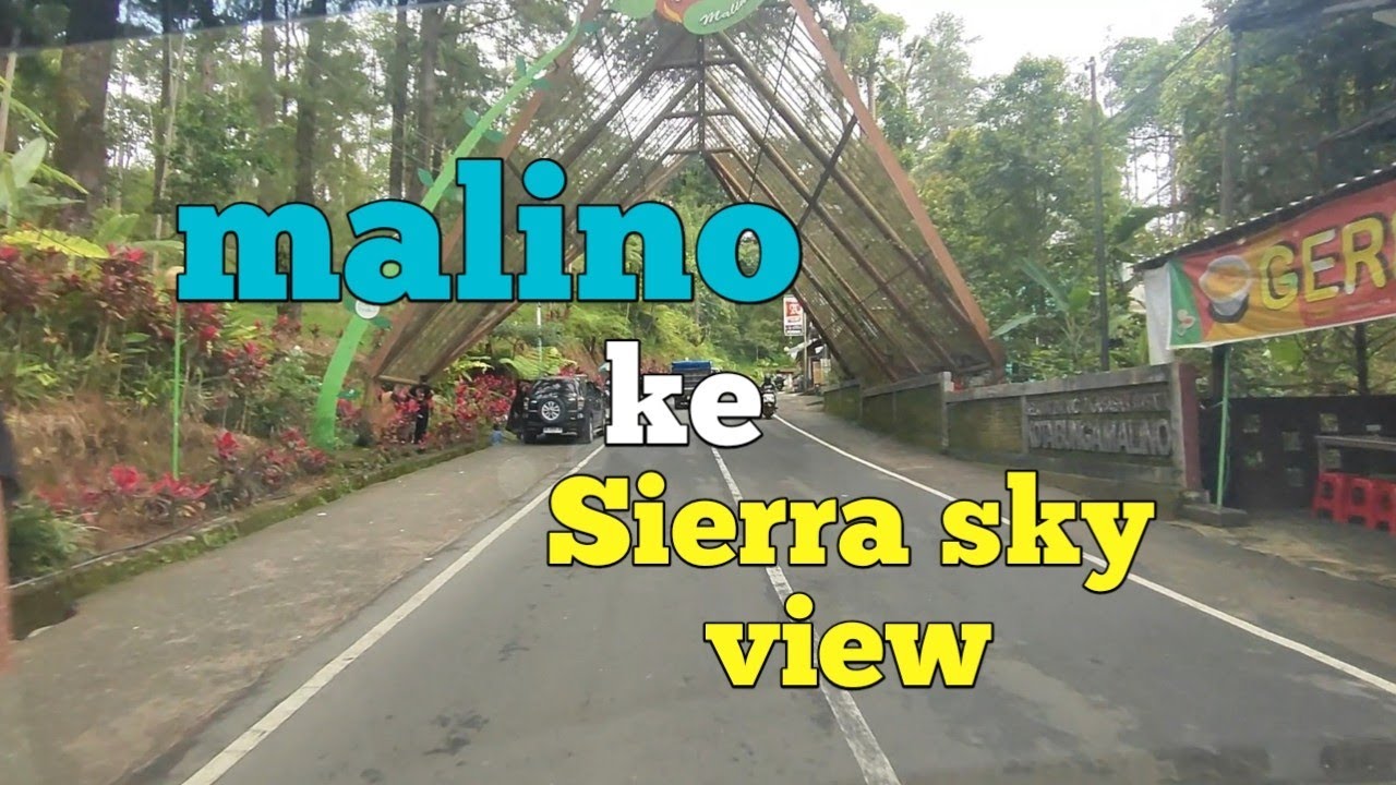 Jalanan dari kota malino menuju objek wisata Sierra sky view.