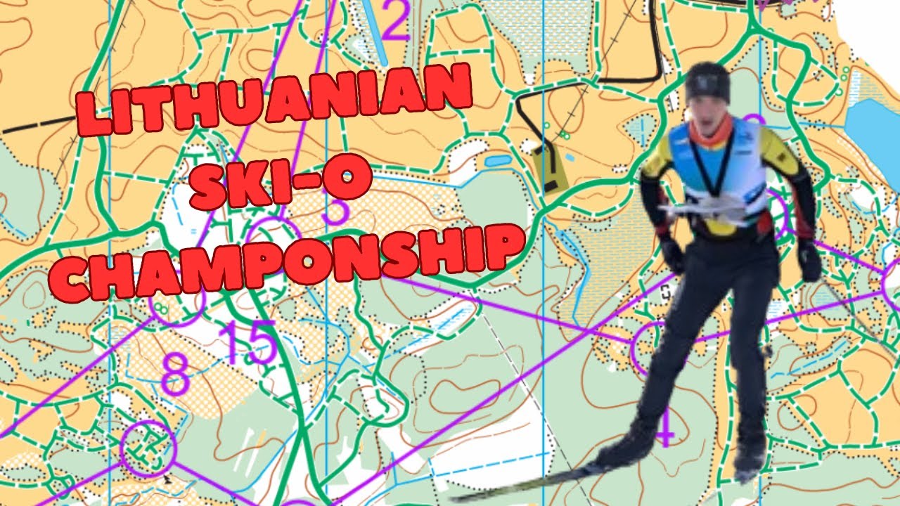 Headcam Orienteering: Lithuanian Ski-o Championship V17 LONG