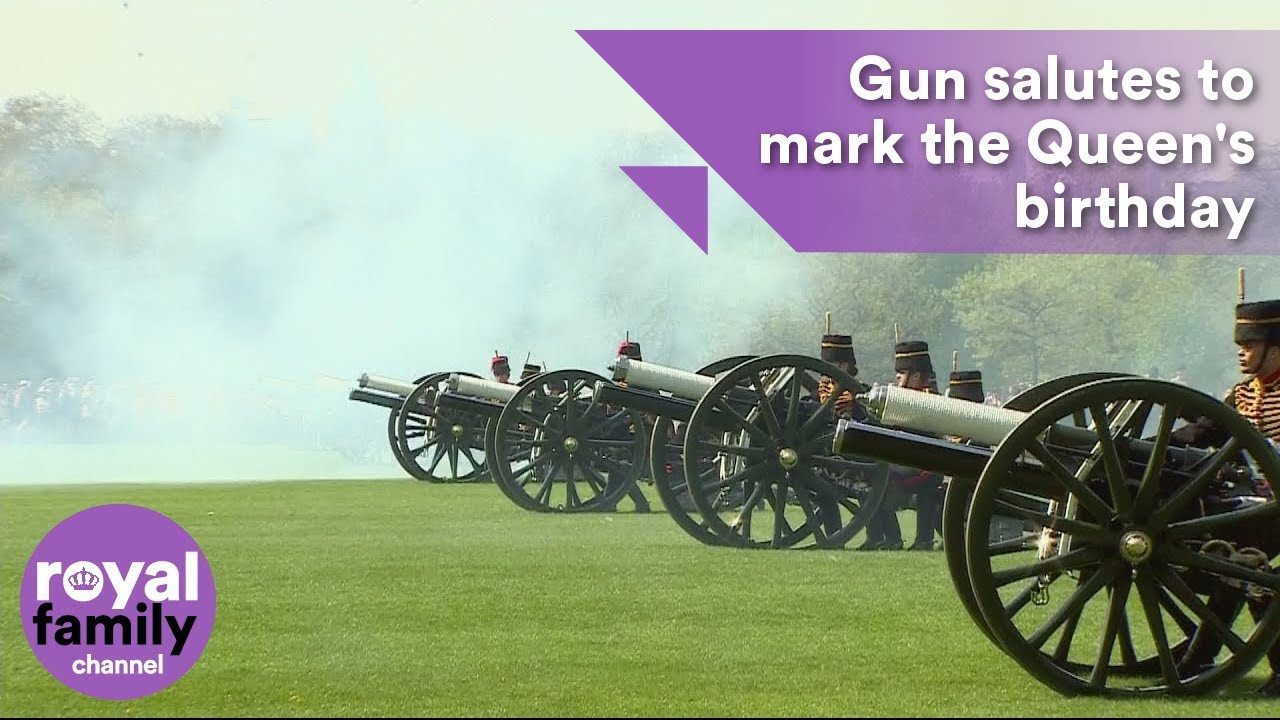Gun salutes at Tower of London and Hyde Park mark Queen's birthday