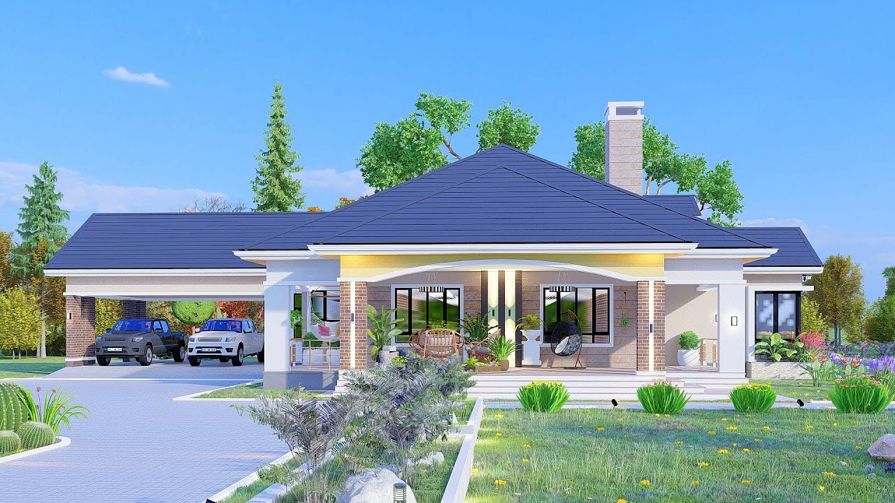 Lovely 4 Bedroom House Design | House plan | With Floor Plan