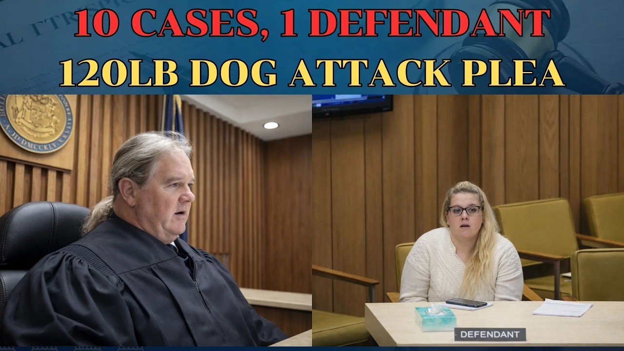 Judge Faces Defendant with 10 Open Cases and a 120lb Vicious Dog Attack