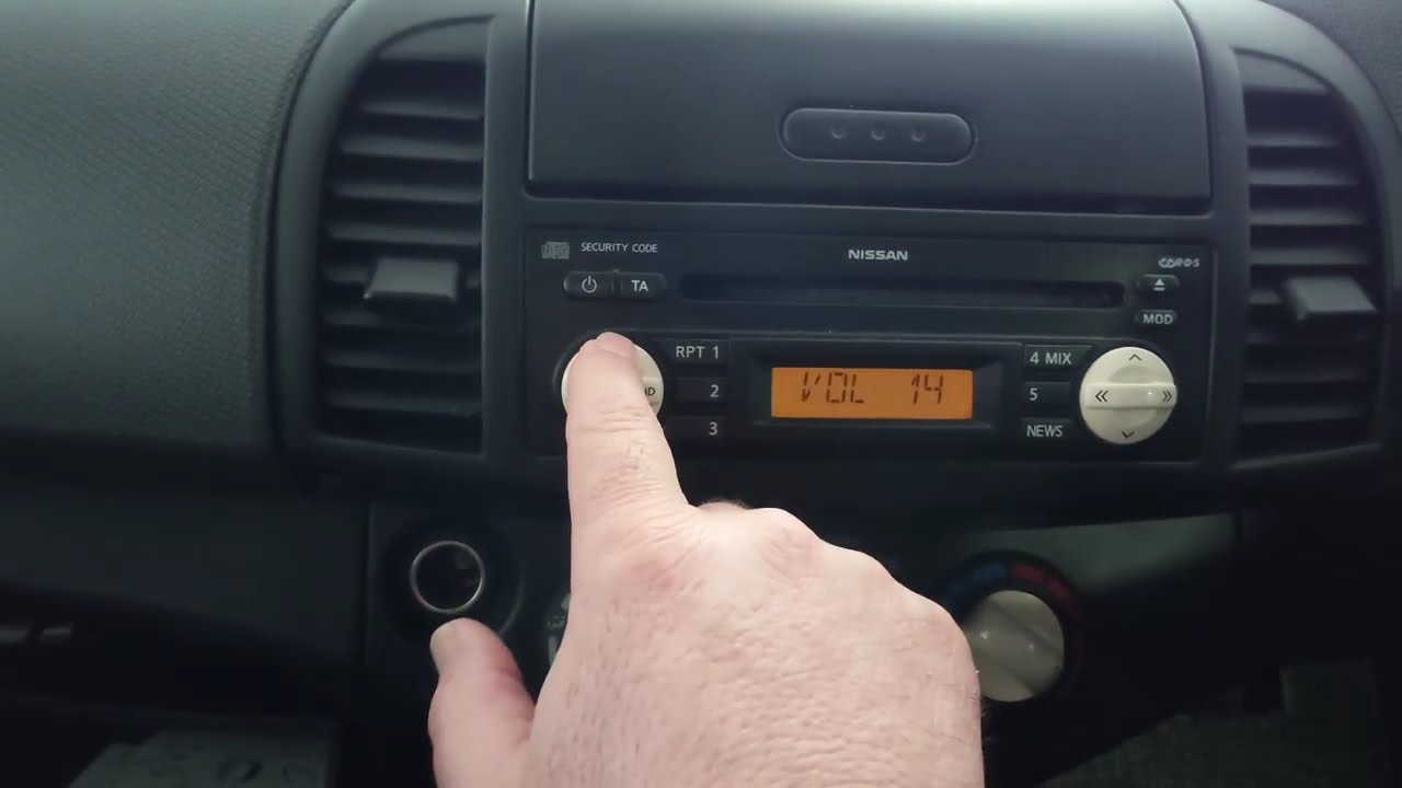Nissan Micra k12 Radio Code Finder