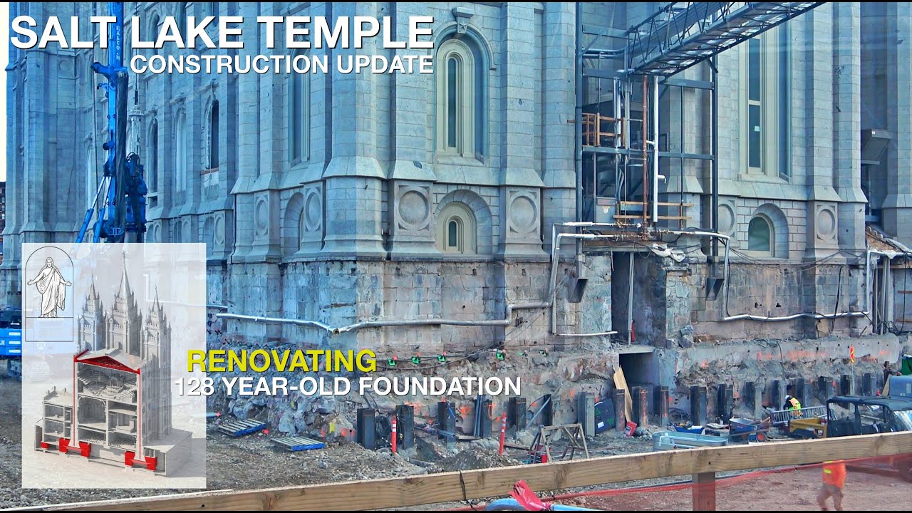 Salt Lake City Mormon Temple LDS Church Construction Renovation Update