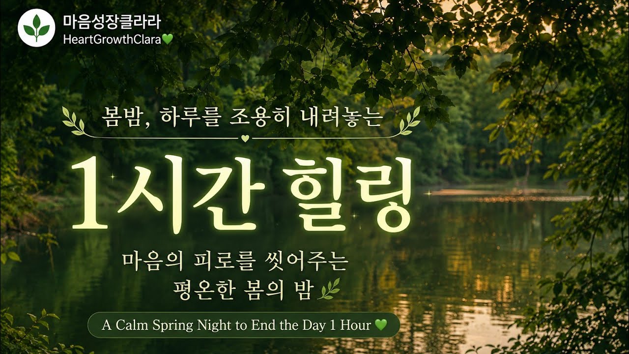 봄밤, 하루를 조용히 내려놓는 1시간💚 | A Calm Spring Night to End the Day 1 Hour💚