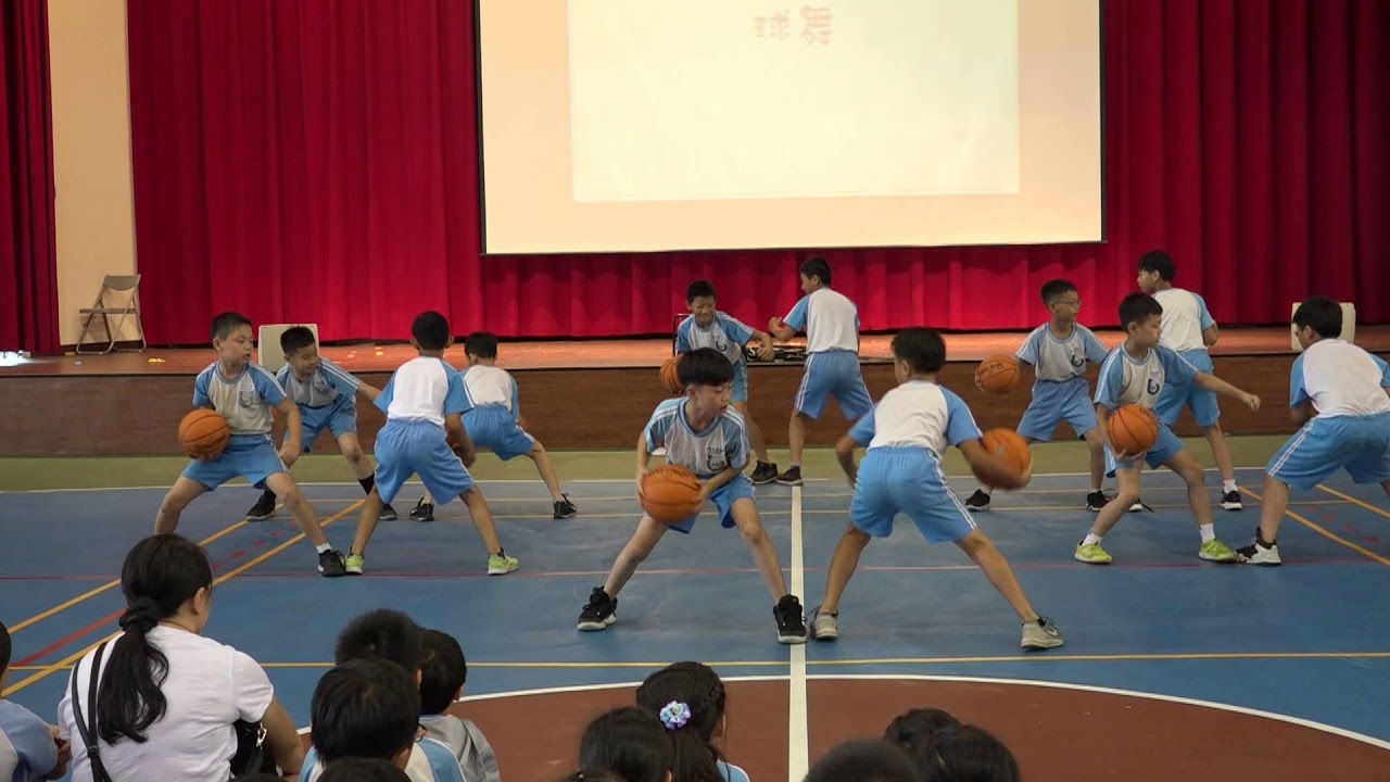 本校籃球隊於107學年度下學期社團成果發表會籃球舞表演