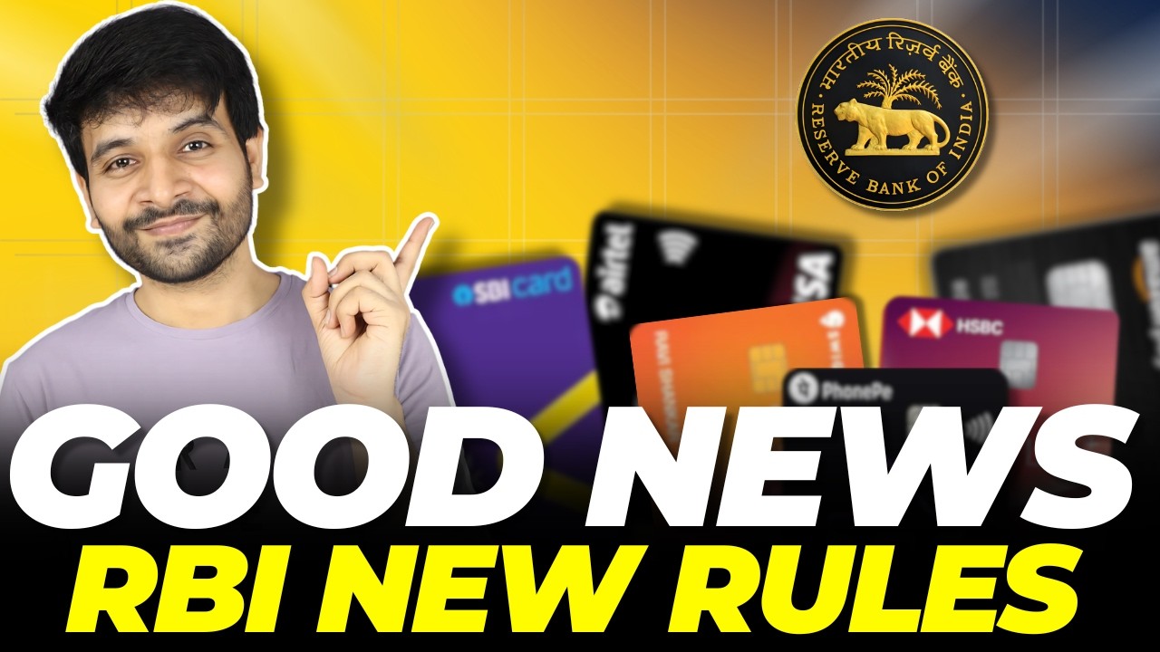 BIG GOOD NEWS: New CREDIT CARD Rules by RBI 😍😍