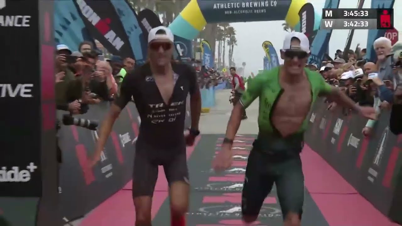 Lionel Sanders & Rudy Von Berg Incredible Sprint Finish for 2nd | 2022 IRONMAN 70.3 Oceanside: