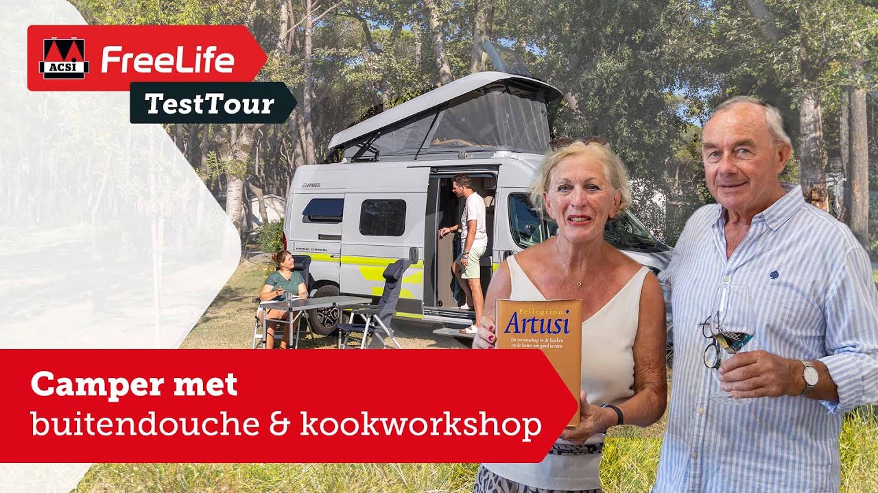 Hymer Grand Canyon campertest & koken in Casa Artusi | ACSI FreeLife Testtour 2023 - Emilia-Romagna