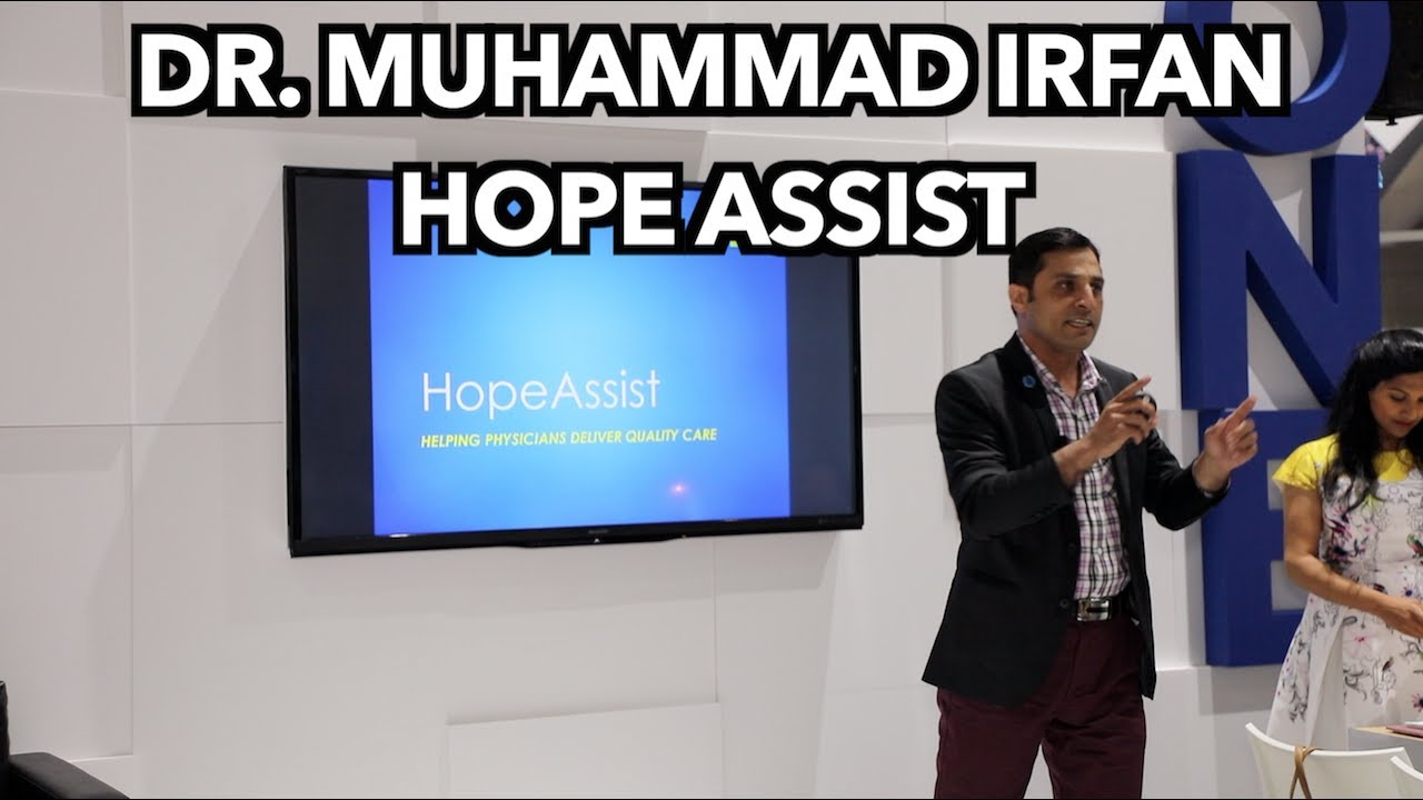 Dr Irfan with Hope Assist, a mental health app for Pakistan (Psychiatry Innovation Lab)