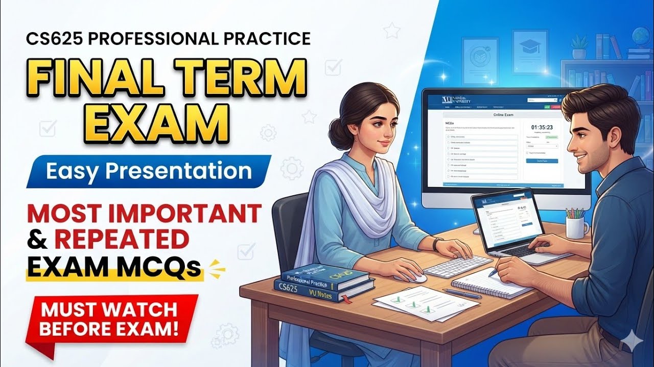 CS625 Final Term Preparation | Most Important & Repeated MCQs | current paper