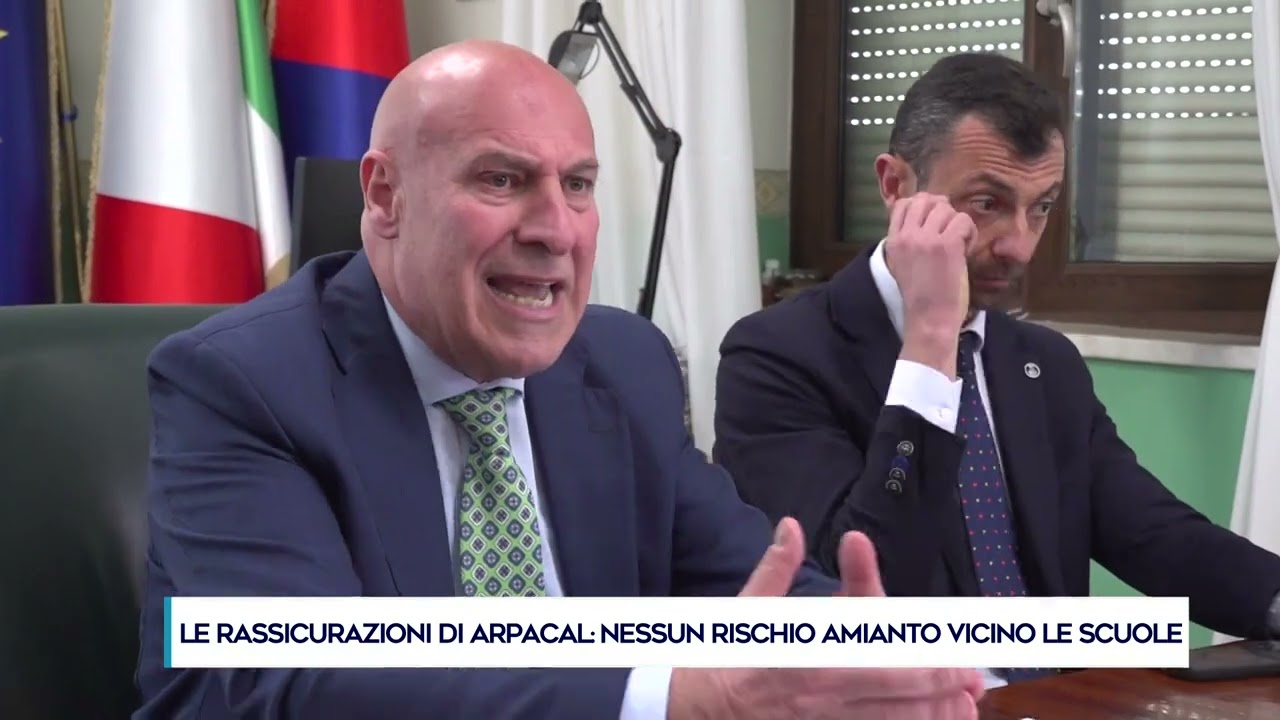 LE RASSICURAZIONI DI ARPACAL: ESSUN RISCHIO AMIANTO VICINO LE SCUOLE