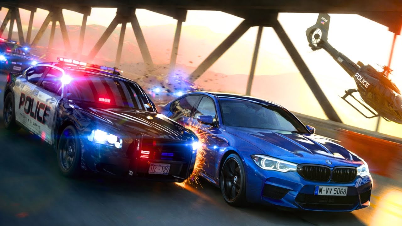 BMW M5 vs High Heat Police Chase | NFS Heat