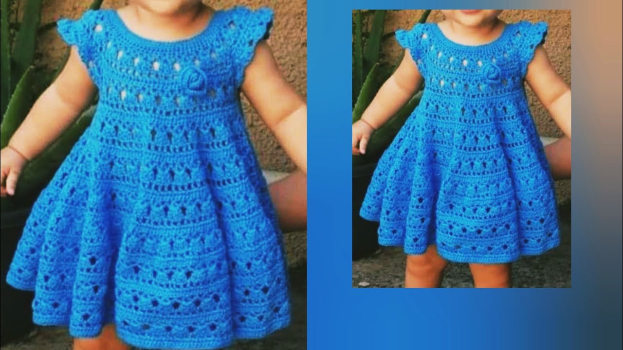 How to make crochet baby frock..All Size