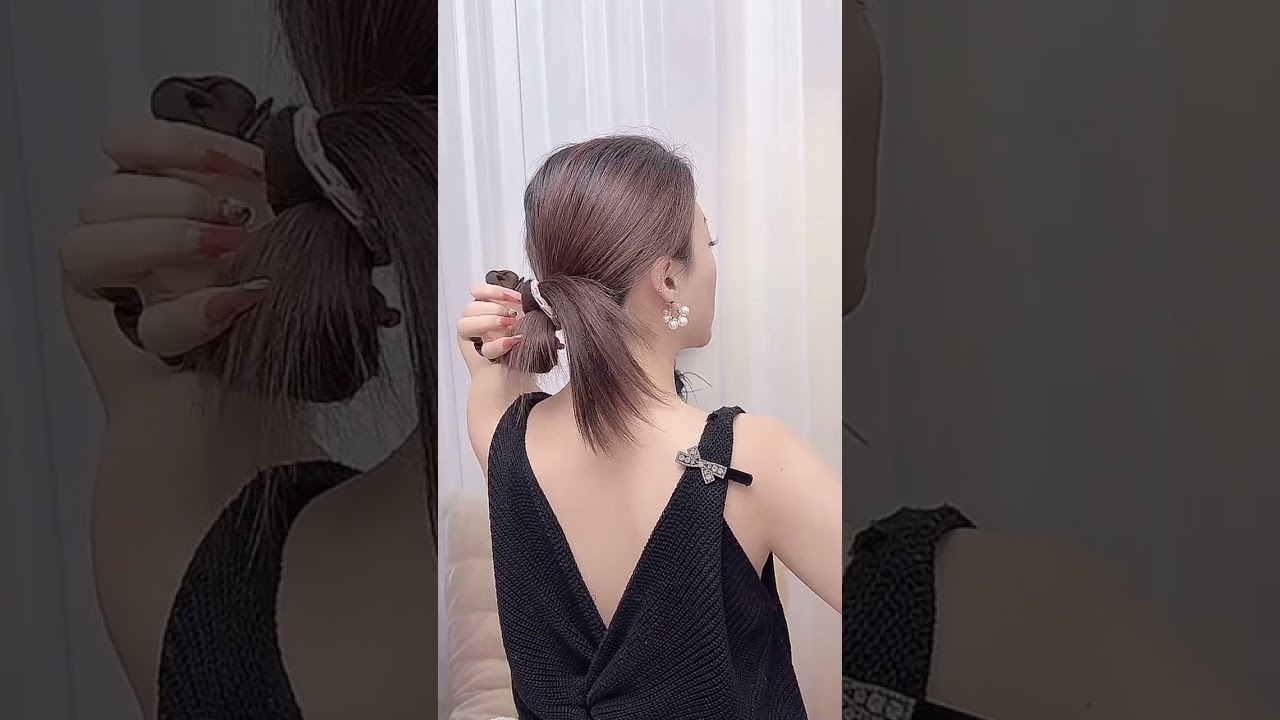 Title: Transform Your Style with a Coat & Tied-Up Hair: Versatile & Trendy Low Bun