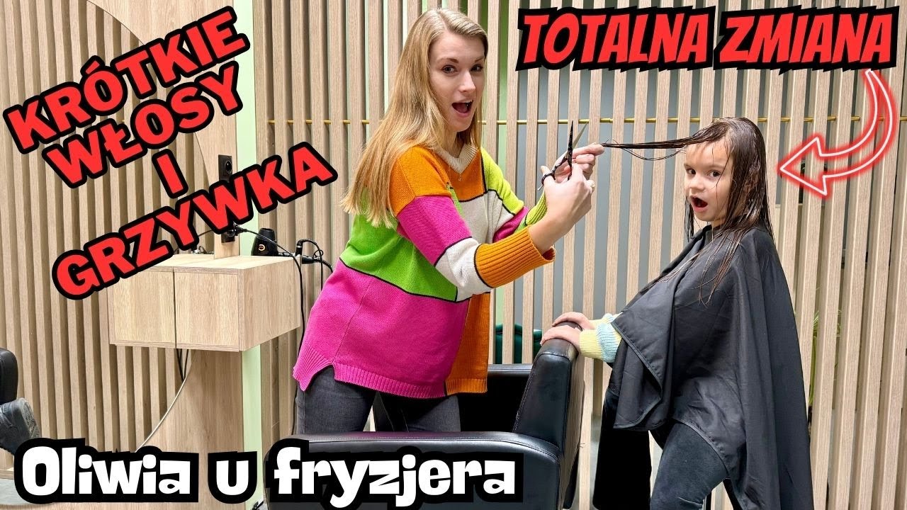 Oliwia u fryzjera✂️ Ostre cięcie💇&zwj;♀️ Nowe włosy💖 Wyjdzie ładnie?💖
